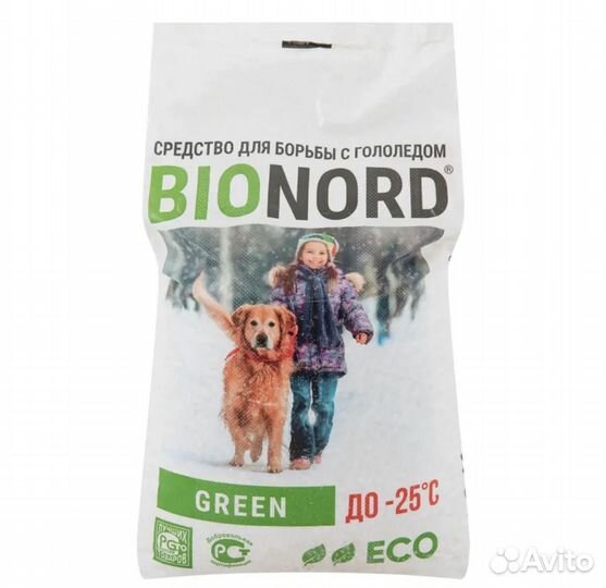 Противогололедный реагент Bionord Green 23 кг