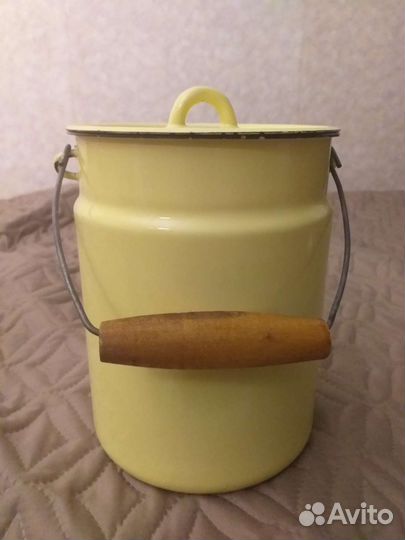Бидон 3 литра, СССР. Эмалированный. Советский