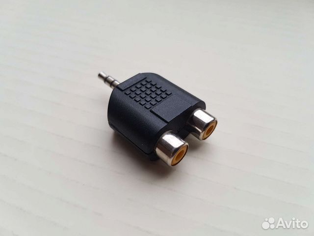 Аудио переходник адаптер Jack 3.5 мм - 2x RCA