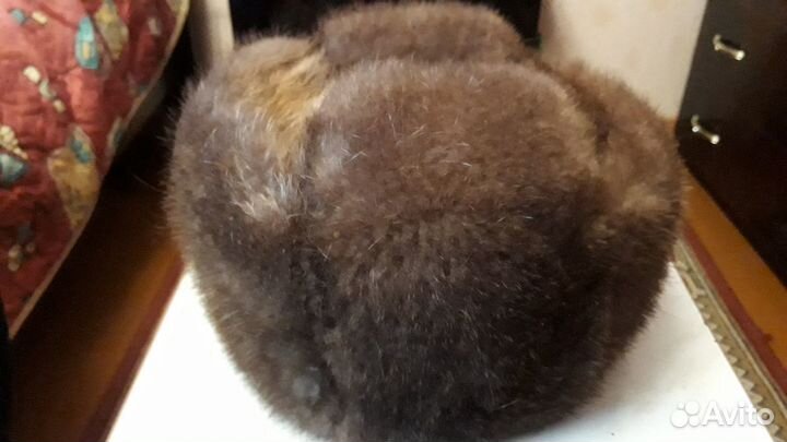 Мужская шапка формовка из бобра 57р