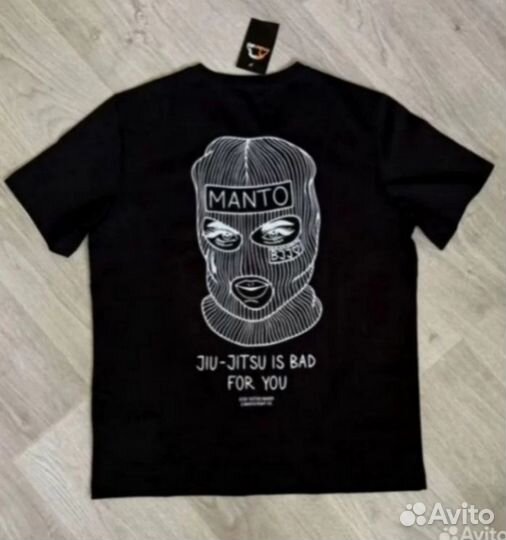Футболка чёрная Manto M,L, XL, XXL