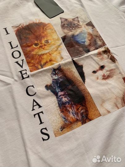 Футболка Balenciaga i love cats