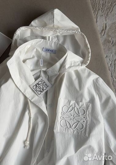 Loewe рубашка с капюшоном
