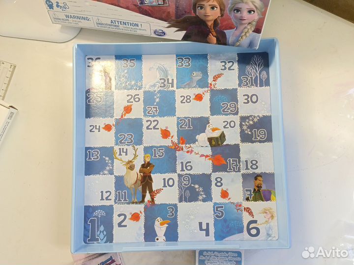 Настольные игры 6 в 1 холодное сердце