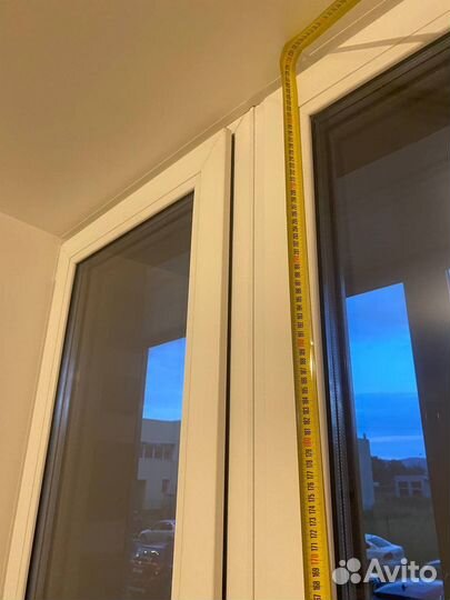 Оконно-балконный блок пвх белый/дерево