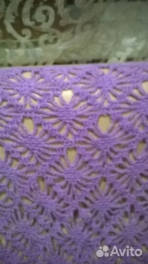 Шали ручная работа крючком