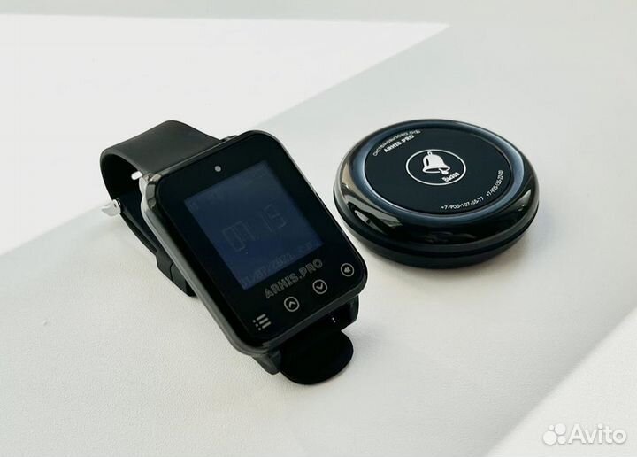 Кнопка вызова персонала/офцицианта Ультра и часы