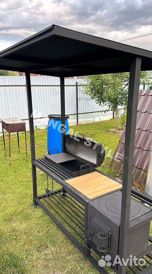 Мангал с крышей