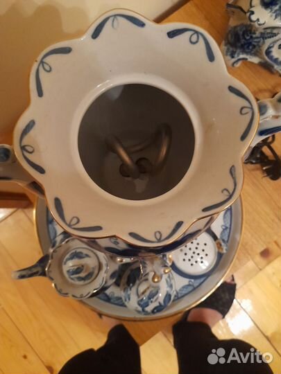 Самовар электрический СССР Гжель