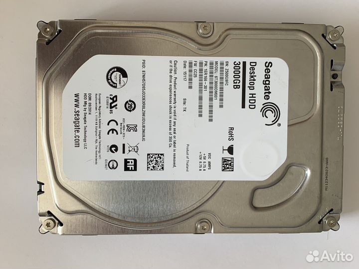 Жесткий диск Seagate Barracuda 3000GB - 3Tb - 3Тб