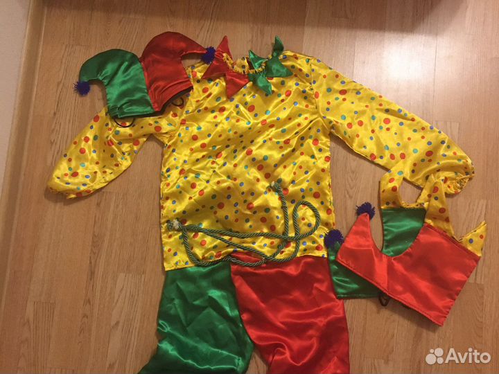 Костюм детский Петрушки Скомарох 116