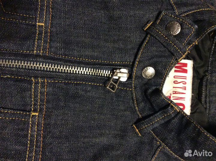 Мотокуртка джинсовая Mustang новая 50 куртка L M