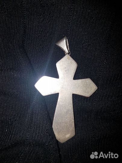 Крест серебро большой