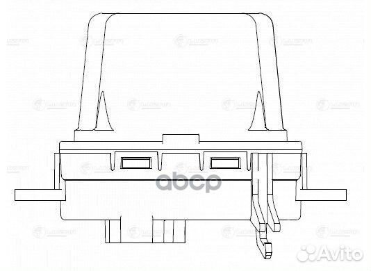 Резистор э/вент. отопителя VW Touareg (02) /Audi