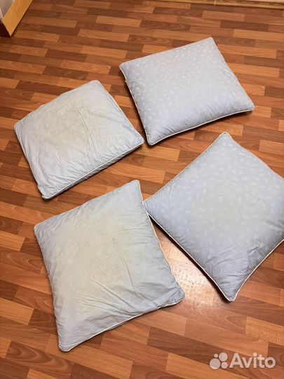 Подушка перьевая 60 на 60 4 штуки