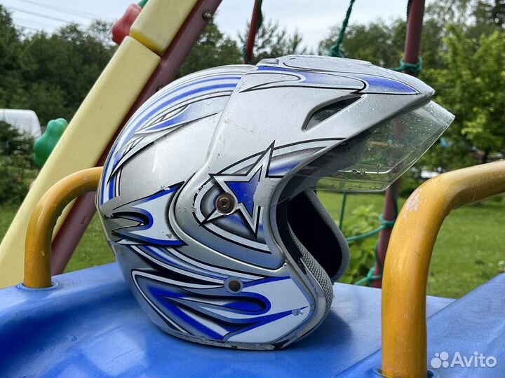 Шлем мотоциклетный мопед велосипед 53-54