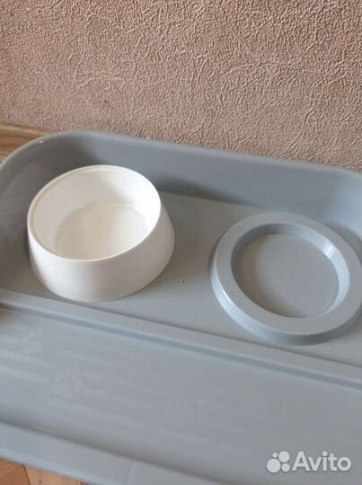 Набор мисок для животных с лотком