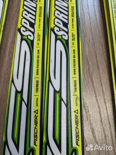 Беговые лыжи Fischer 140, 150, 160 с ботинками