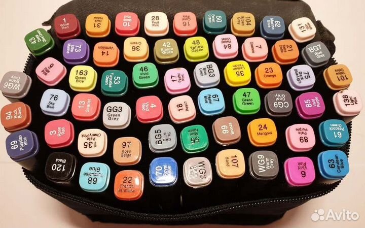 Набор профессиональных маркеров для скетчинга 48шт