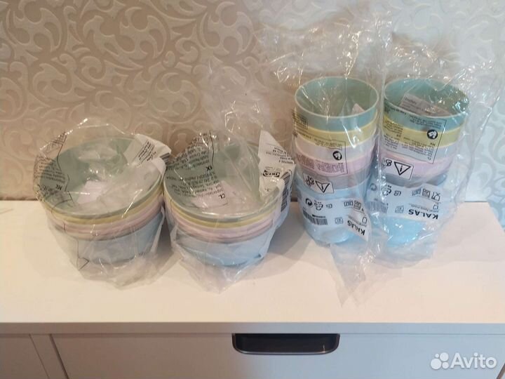 IKEA kalas наборы стаканы и миски