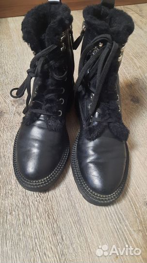 Ботинки zara кожа натуральная 36