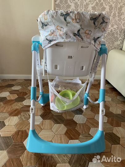 Детский стульчик для кормления happy baby