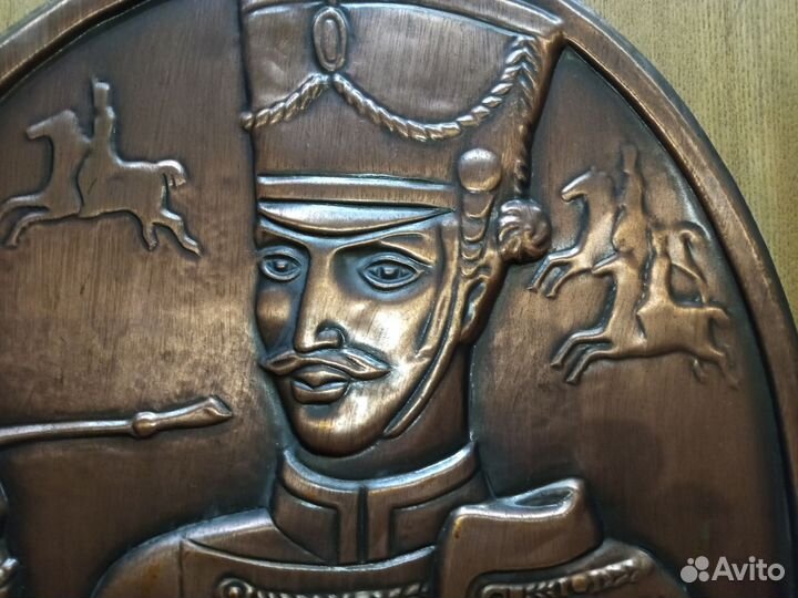 Настенное панно дуб, медь