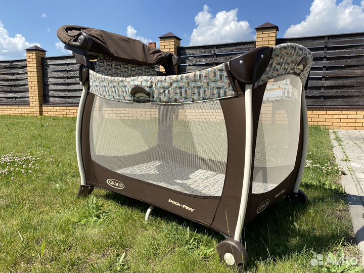 Детская кроватка манеж складная