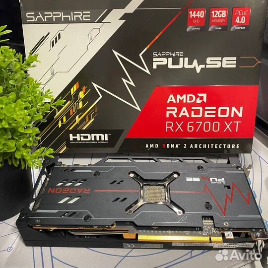 Видеокарта RX 6700XT Sapphire Pulse/ Гарантия 1год