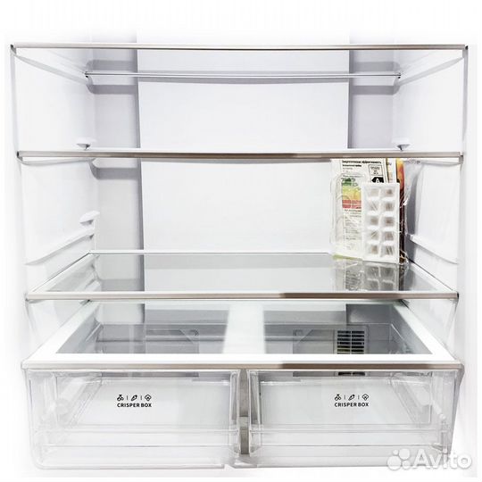 Многокамерный холодильник Ginzzu черное стекло