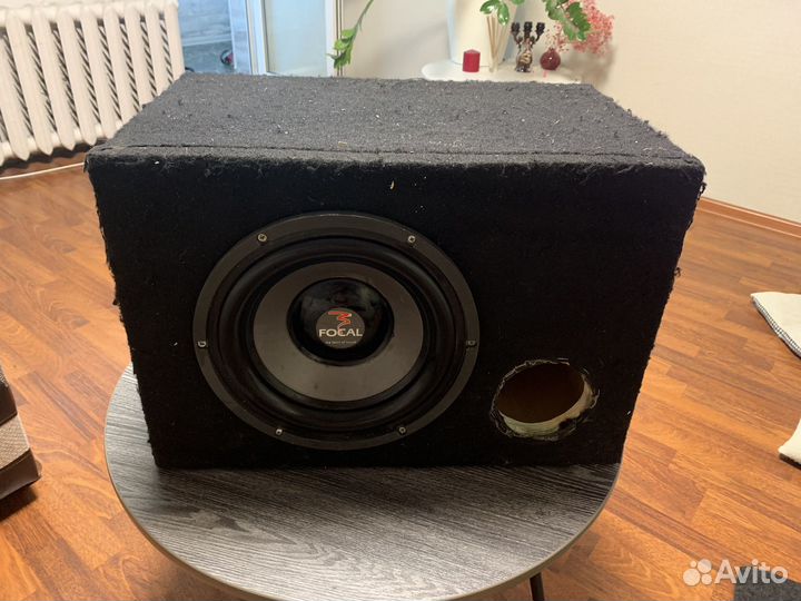 Сабвуфер focal и усилитель моноблок Kicx