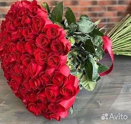 Розы высокие Доставка цветов