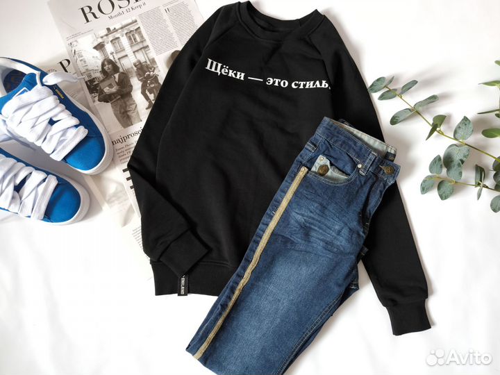 Одежда для девочки 152 джинсы свитшот