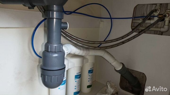 Установка фильтра под мойку