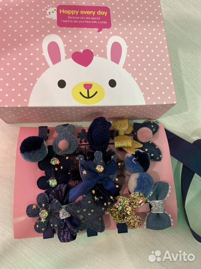 Резинки и заколки для девочек(набор)