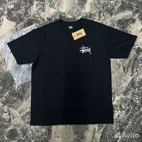 Футболка Stussy angel ангел черная