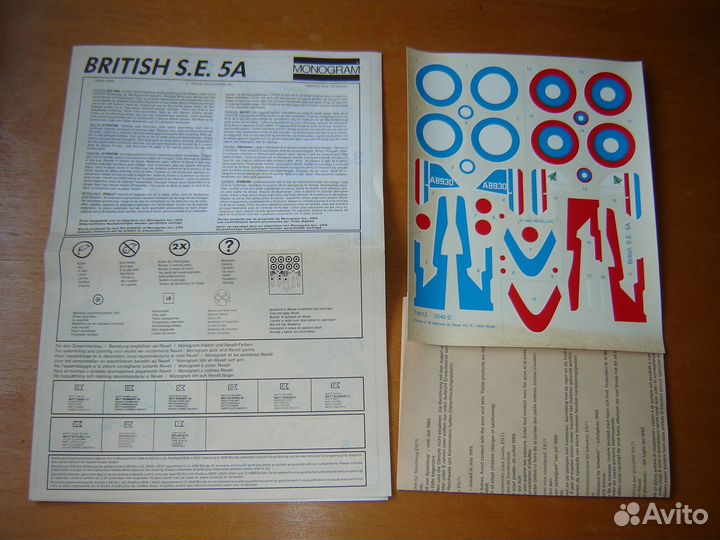 Сборная модель British S.E.5A 1/48 Monogram