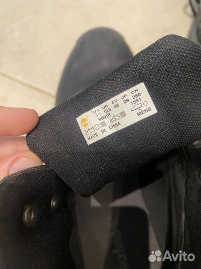 Ботинки timberland 44 оригинал бу