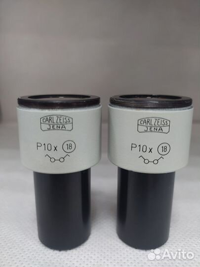 Микроскоп, Пара окуляров Carl Zeiss Jena P10x18
