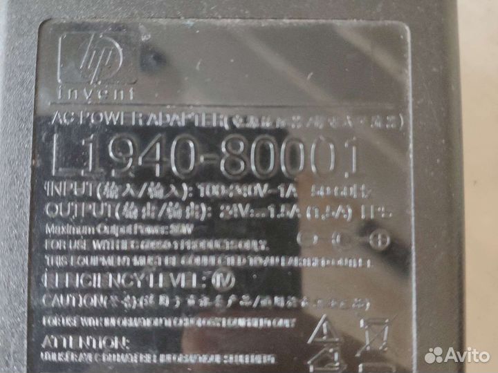 Блок питания 24В, 1.5А, 60Вт