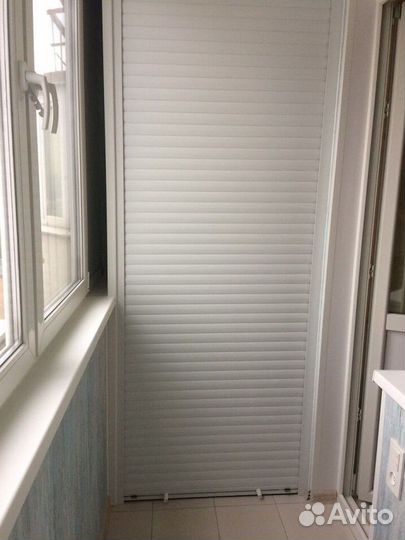 Шкаф с рольставнями на балкон на заказ с гарантией