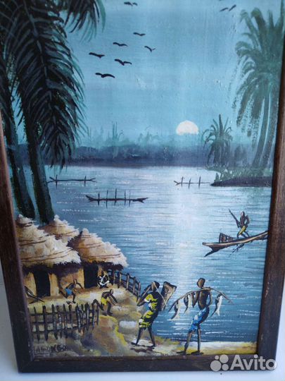 Картина маслом на холсте бу