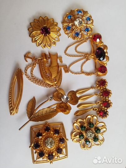 Брошь Винтаж, СССР, Чехия