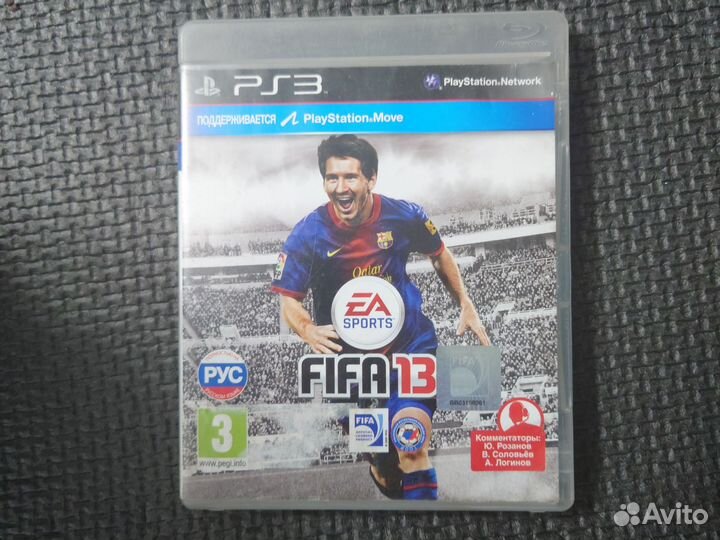 Fifa 13 лицензионный диск ps3 полностью на русском