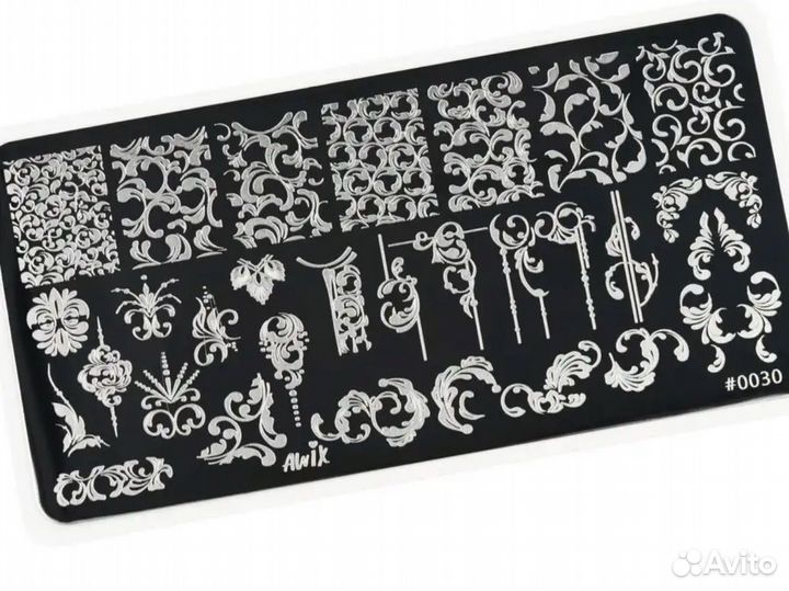 Трафареты для ногтей, стемпинг