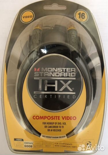 Кабель Monster Cable THX V100R 1RCAx1RCA(5 метров)