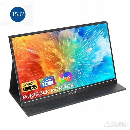 Портативный монитор arzopa S1 15.6 (металл, Д-тип)