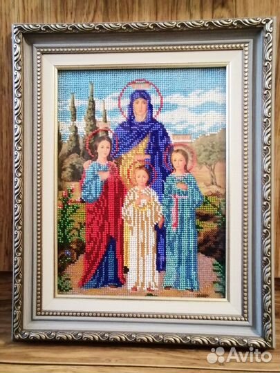 Икона бисером Вера Надежда Любовь и мать их София