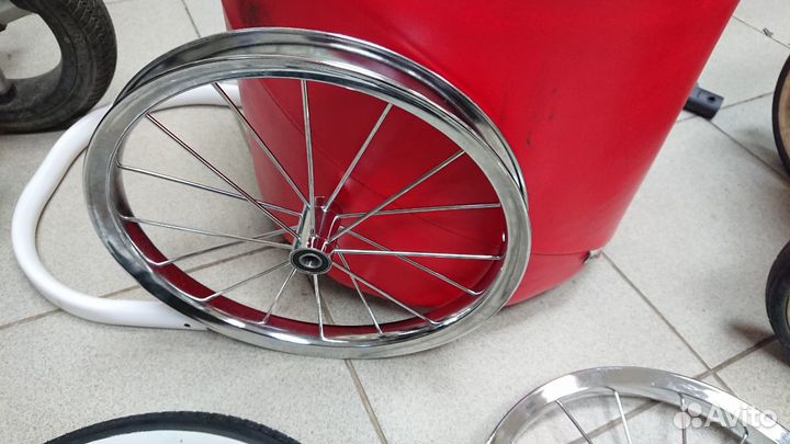 Колесо 14 дюймов для детской коляски хром