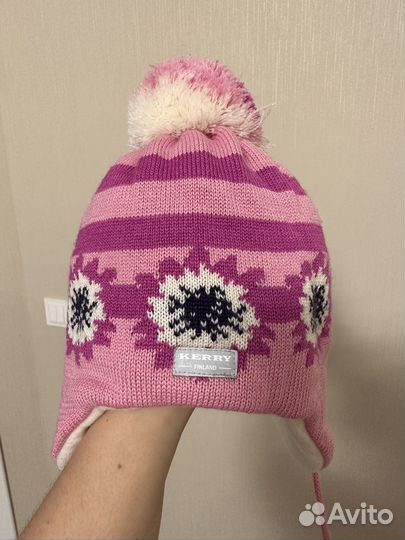 Шапка для девочки, зима, деми. Размеры 48-54